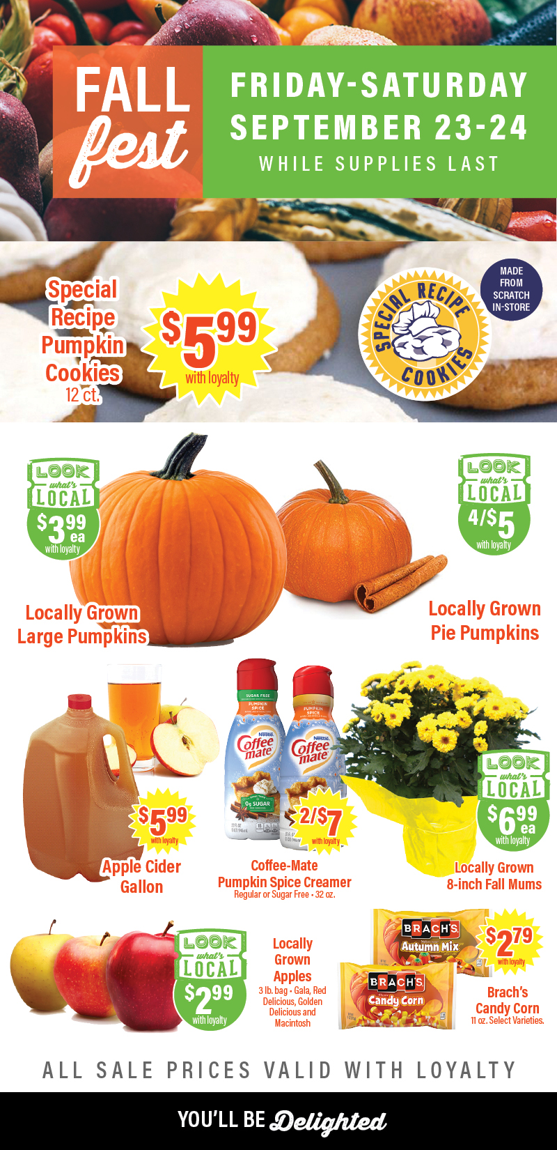 Fall Fest Savings Advertisement